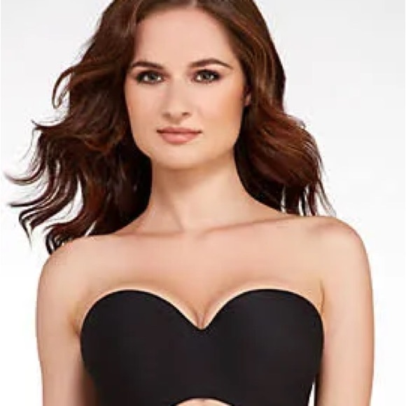 Lilyette by Bali convertible/ strapless bra Size 38 DD Black - Picture 5 of 5